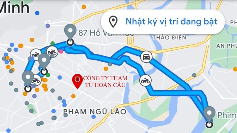 Kiểm tra lịch sử vị trí trên Google