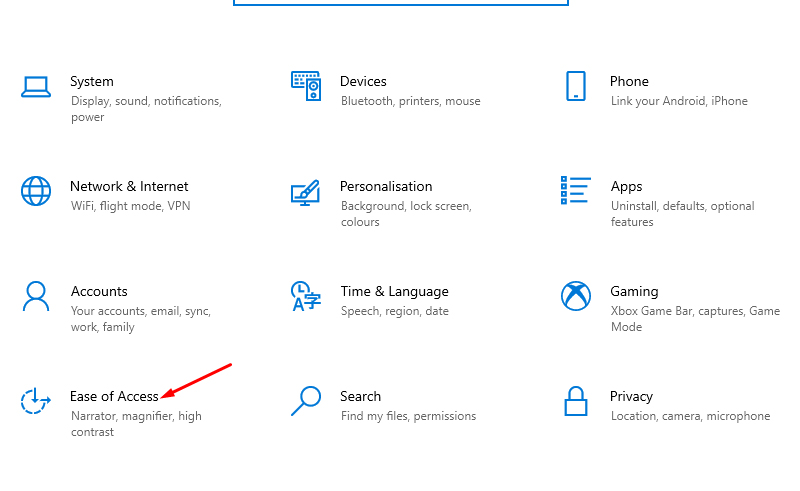 Cài đặt lại bàn phím