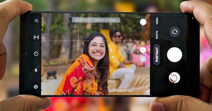 Chụp với tính năng chụp chân dung