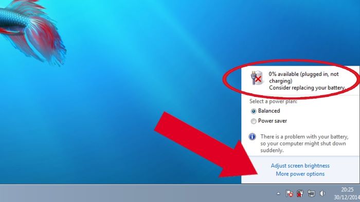 Cảnh báo thay pin