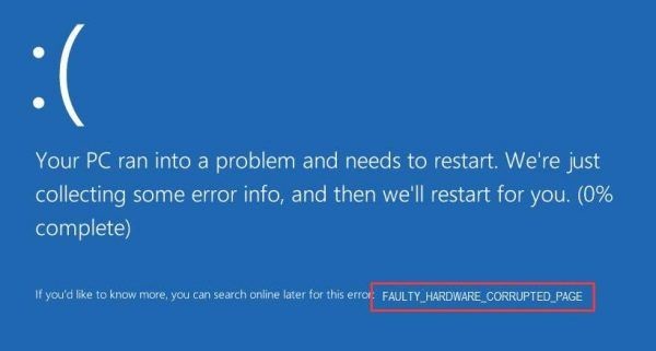 Máy tính liên tục báo lỗi Corrupted