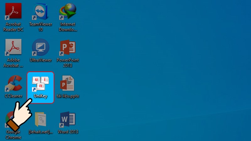 Đảm bảo chỉ có Unikey đang hoạt động trên máy tính của bạn