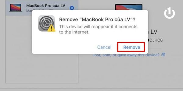Chọn tiếp vào Remove