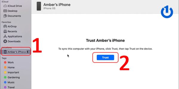 Kết nối với iPhone trên Mac