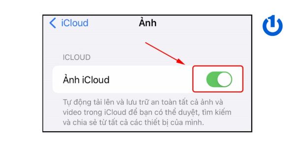 Tắt đồng bộ ảnh lên iCloud