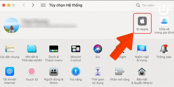 Chọn biểu tượng quả táo