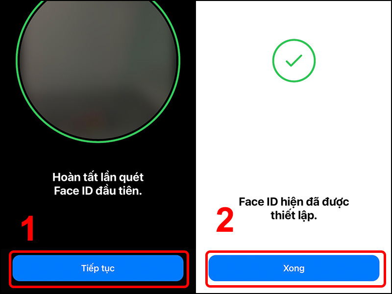 Đặt lại Face ID