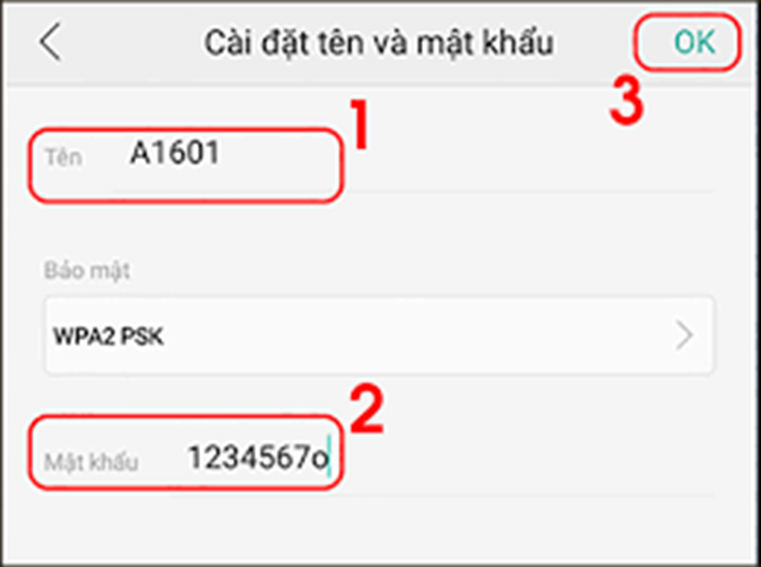 Đặt mật khẩu cho các điểm chia sẻ 4G