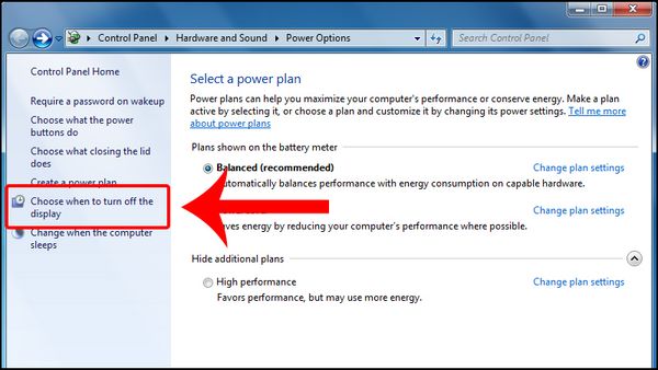 cách cài đặt thời gian sáng màn hình laptop