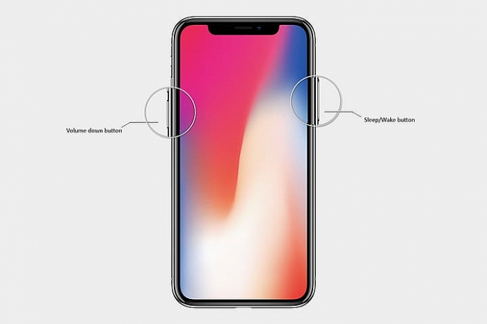 Thao tác Force Restart iPhone X