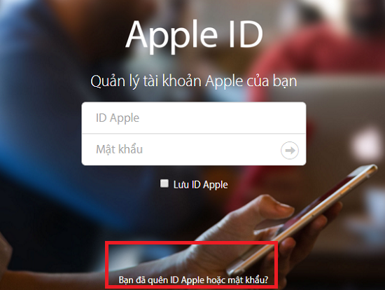 Lấy lại tài khoản iCloud bằng Gmail