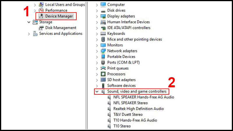 Gỡ bỏ Driver âm thanh