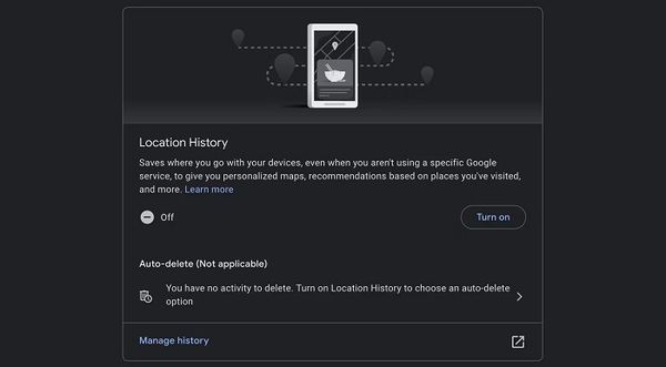 Xem lịch sử định vị Google