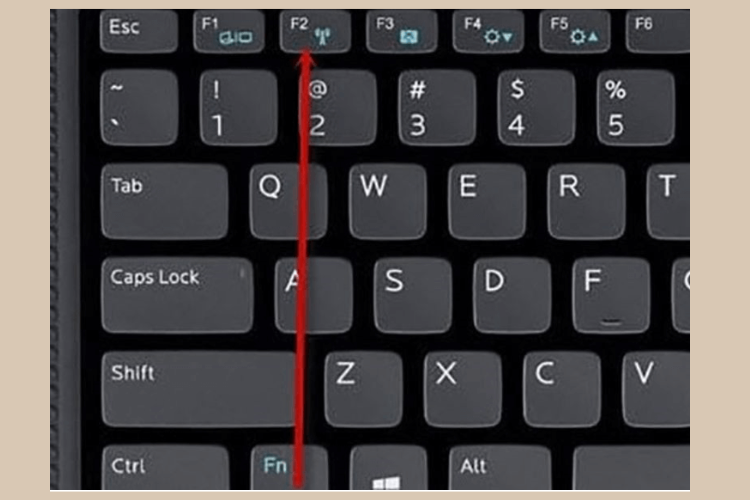 Nhấn Fn + F2 hoặc Windows + A để tắt WiFi