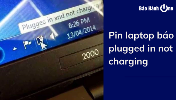 pin laptop báo plugged in not charging