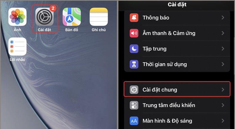 Cập nhật bản iOS mới cho iPhone