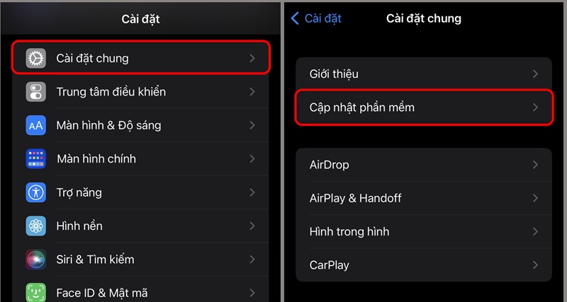 Cập nhật phiên bản iOS mới cho iPhone