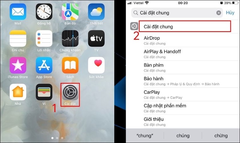 Cập nhật hệ điều hành iOS mới trên iPhone