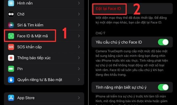iphone rơi xuống nước mất face id