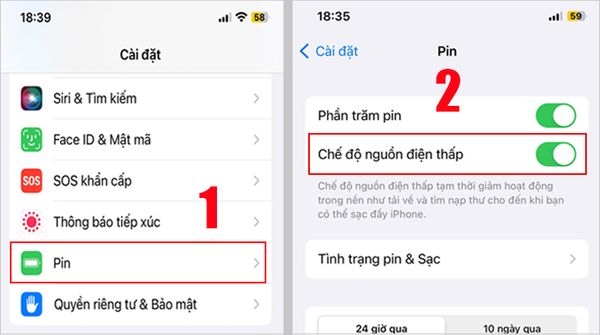 iphone tụt pin nhanh ios 16