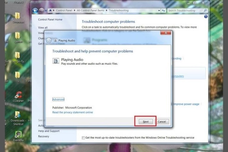 khi laptop bị mất tiếng
