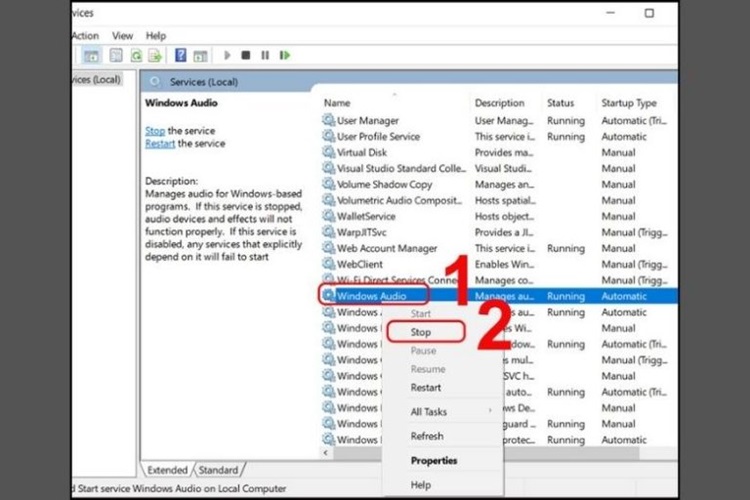 khi laptop bị mất tiếng