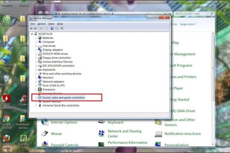 khi laptop bị mất tiếng