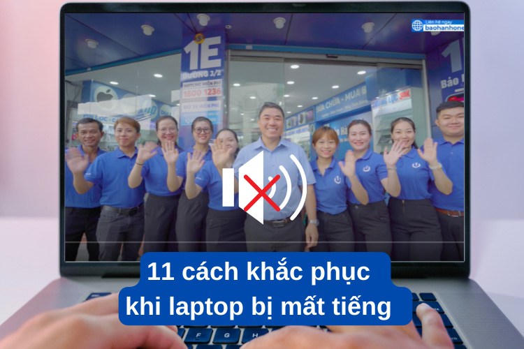 khi laptop bị mất tiếng