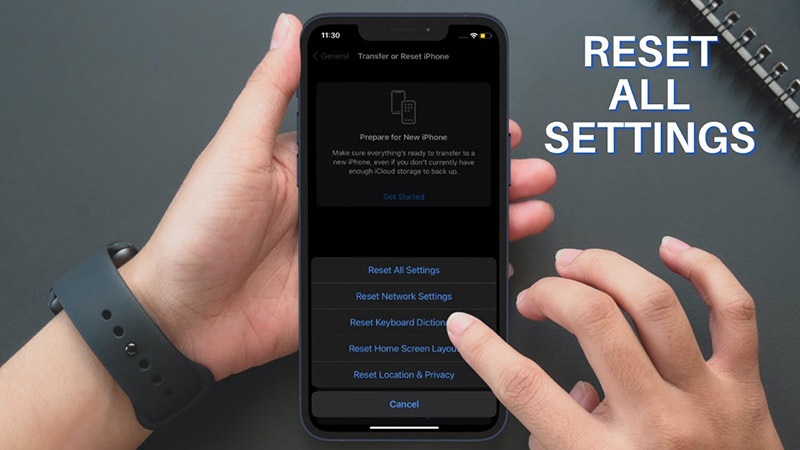 Khôi phục cài đặt gốc iPhone