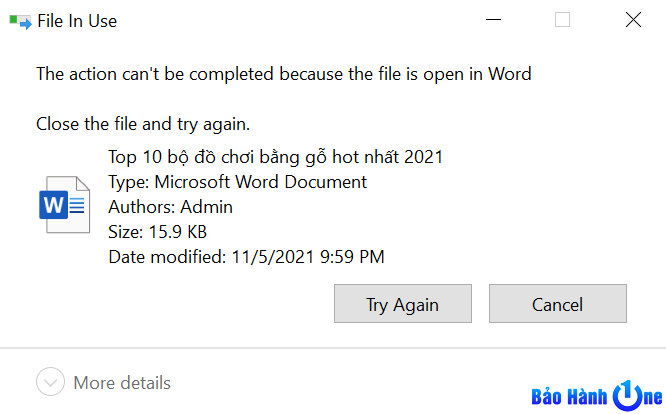 Không thể xoá file ở máy tính? Phải làm sao? 3
