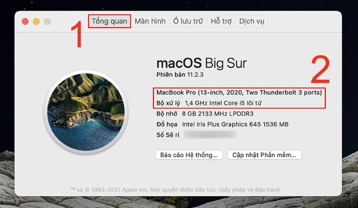 Truy cập vào màn hình