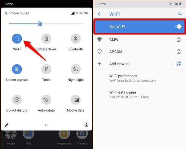 Kiểm tra kết nối mạng Wifi