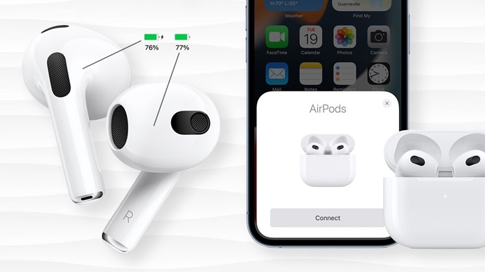 Kiểm tra pin AirPods