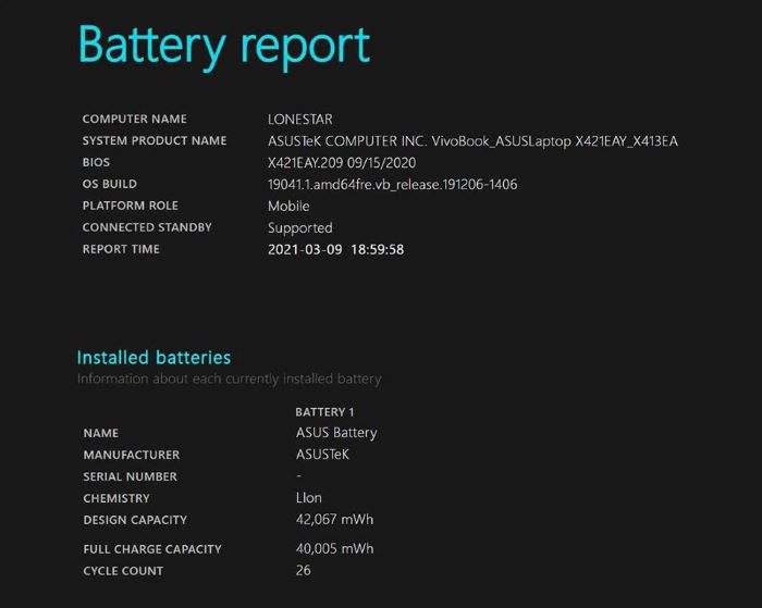 Cách kiểm tra số lần sạc trên Surface Pro 7