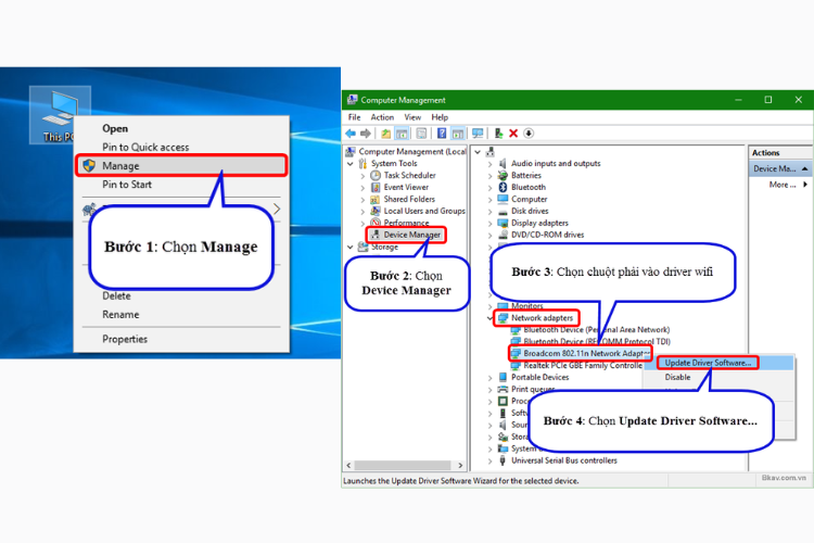 Mở rộng Network Adapters