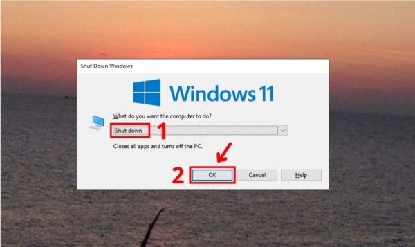 laptop không tắt được