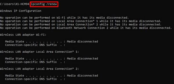 laptop không tìm thấy wifi