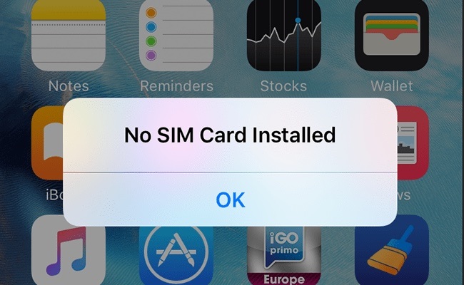 Lỗi lắp SIM trên iPhone