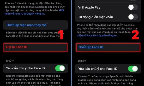 lỗi face id iphone