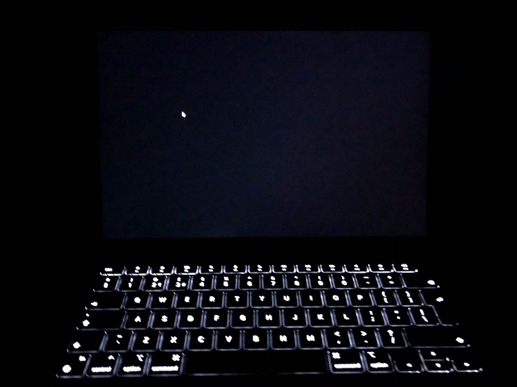 Màn hình Macbook chỉ hiện thị một màu đen