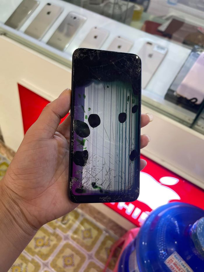 màn hình nokia 3 bị đốm đen
