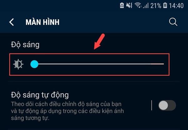 màn hình s8 bị sọc ngang mờ