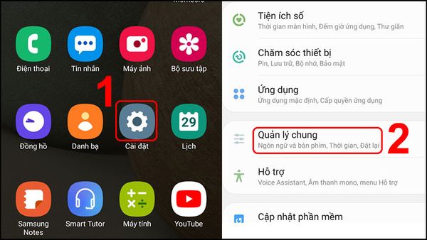 màn hình samsung bị đen 1 góc