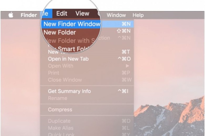 Mở Finder trên Macbook