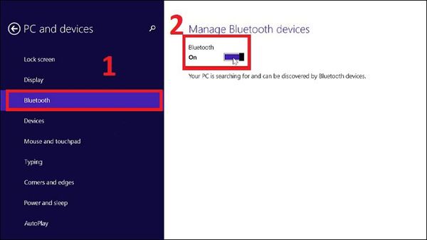Kích hoạt Bluetooth