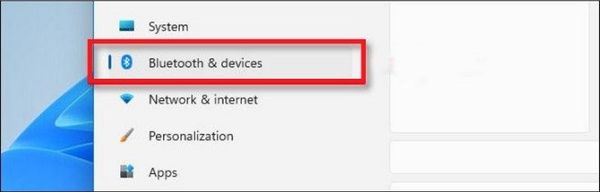 Chọn Bluetooth & Devices
