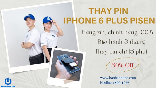 Cam kết thay pin iPhone 6 Pisen tại Bảo Hành One