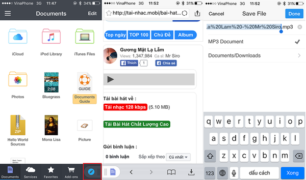 Sử dụng ứng dụng Documents để cài nhạc chuông iPhone