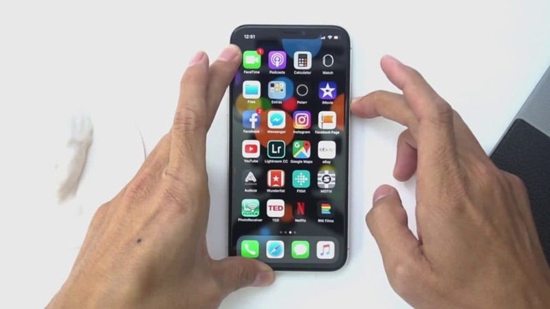 Nhấn mạnh lên màn hình iPhone X