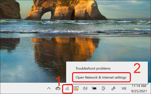 laptop bắt được wifi nhưng không có mạng